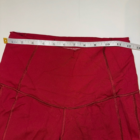 Victoria’s Secret Knockout Tight Leggings Women’s Small Pink Red Pockets - Picture 5 of 7